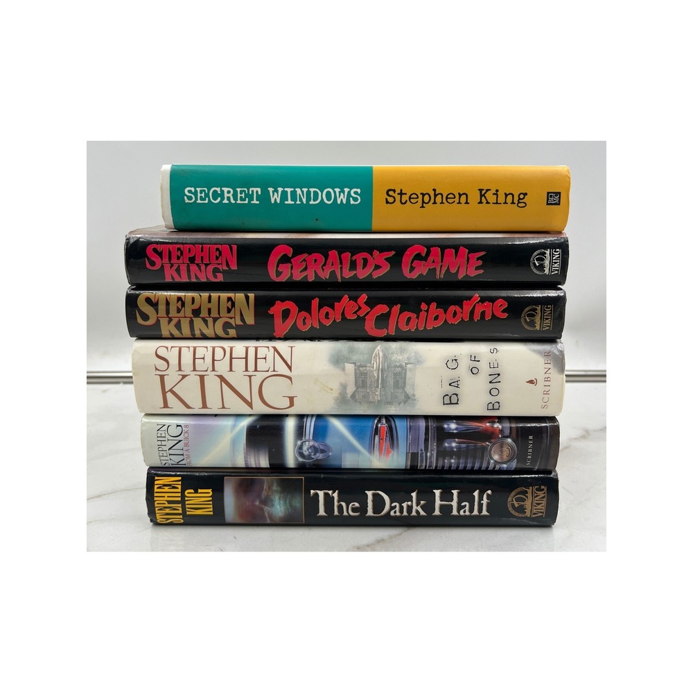 Stephen King Hardcover Book Lot of 6 Gerald's Game Secret Windows Dark Half